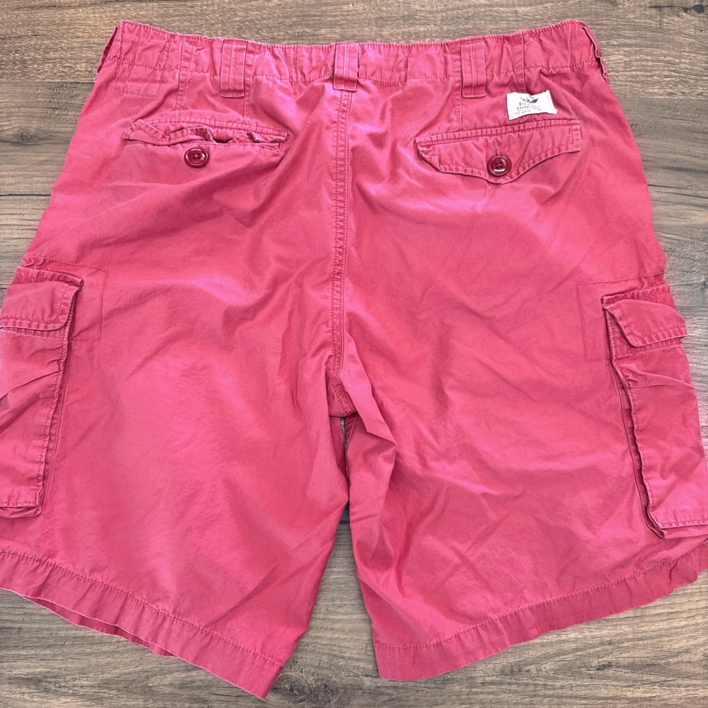 Polo Ralph Lauren Cargo Shorts Men 36 Drill Khaki Field Military Paratrooper Red
